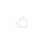 Mbjellës kopshtesh me dizajn të rrumbullakët / drejtkëndëshe në çelik i prodhuar në Itali - Philly Viadurini