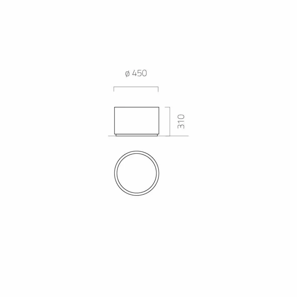 Mbjellës kopshtesh me dizajn të rrumbullakët / drejtkëndëshe në çelik i prodhuar në Itali - Philly Viadurini