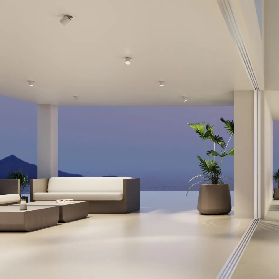 Fotoprojektor i brendshëm Dritë tavani i rregullueshëm Led në alumin - Etrusk Viadurini