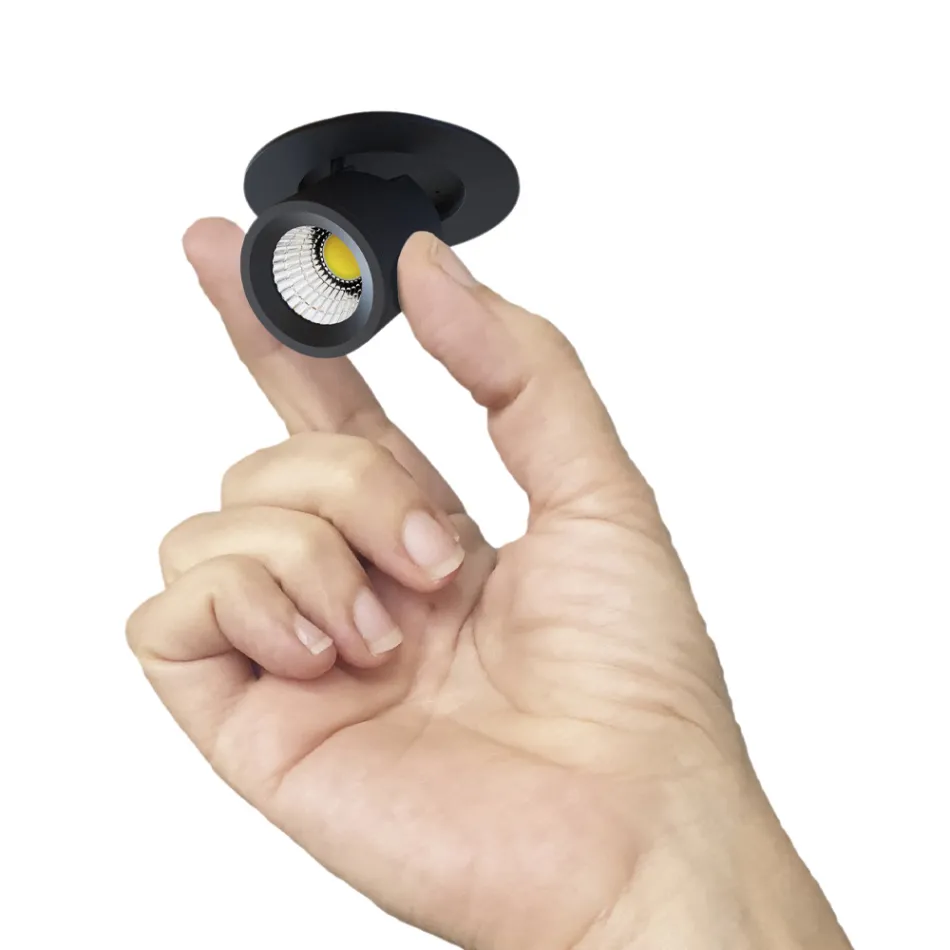 Dritë tavani Led e rregullueshme me fotoprojektor në 4 copë alumini - etrusk Viadurini