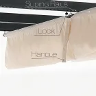 Gazebo në pluhur epoksidi të lyer me alumin dhe pëlhurë rrëshqitëse - grazhd Viadurini