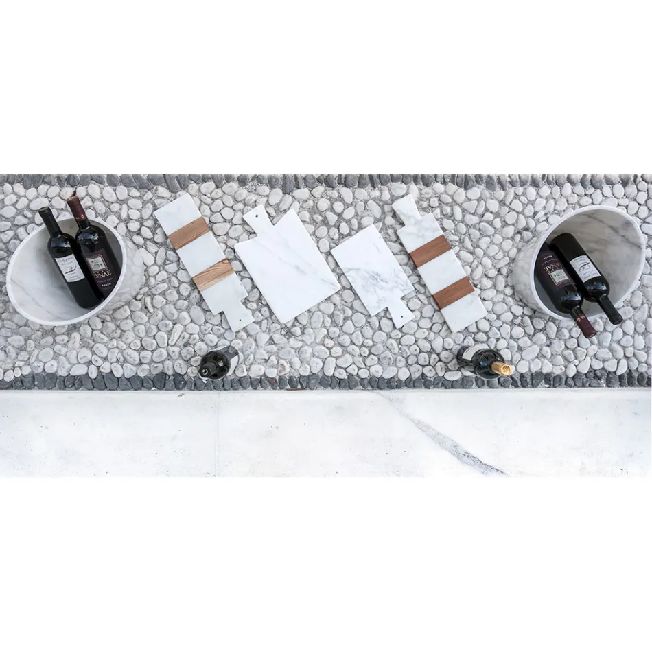 Glaceta e verës ose shampanjës në mermer të bardhë Carrara të bërë në Itali - Ciotti Viadurini