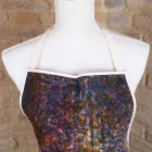 Vjollca e punuar me dorë italiane në pambuk me Manual Art Print - Markat Viadurini