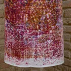 Vjollca e punuar me dorë italiane në pambuk me Manual Art Print - Markat Viadurini