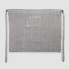 Përparëse Kuzhine prej liri antracit gri Model i ulët me xhep - Flick Viadurini