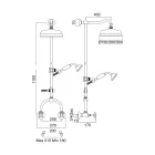 Grup dushi me shufër tunxhi Vintage Made in Italy – Katerina Viadurini