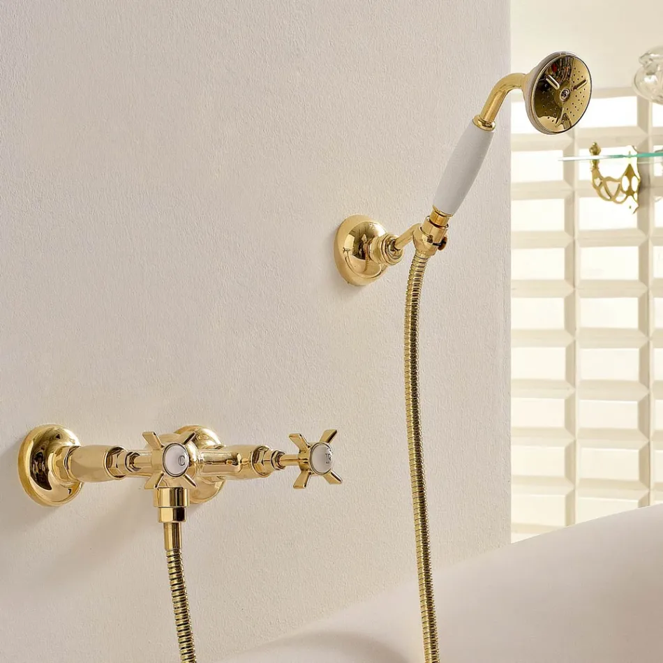 Vintage Design Shower Group në tunxh Prodhuar në Itali – Katerina Viadurini