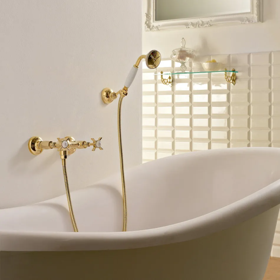 Vintage Design Shower Group në tunxh Prodhuar në Itali – Katerina Viadurini