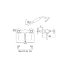 Vintage Design Shower Group në tunxh Prodhuar në Itali – Katerina Viadurini