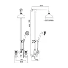 Grup dushi Vintage me shufër tunxhi Made in Italy – Silvana Viadurini