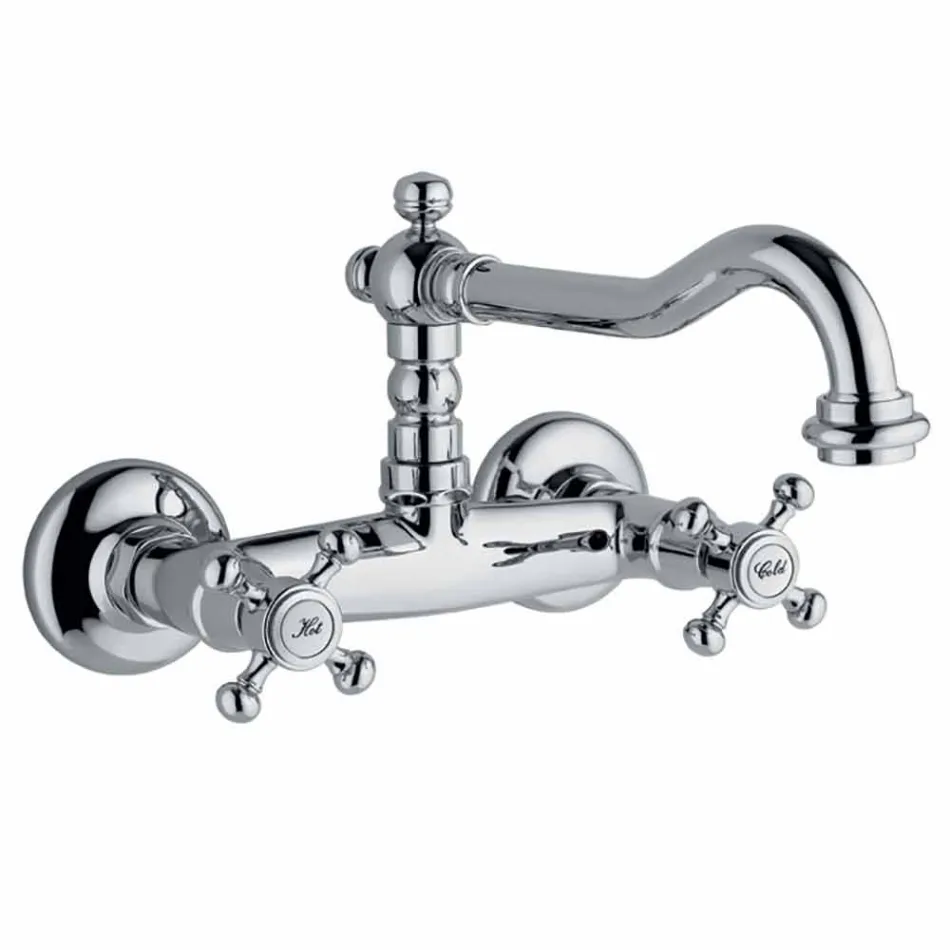 Grupi i stilit klasik për lavaman kuzhine në mur në tunxh prodhuar në Itali - Limo Viadurini