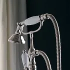 Grupi i vaskës në dysheme me mbajtës peshqiri dhe dush dore Made in Italy - Torino Viadurini