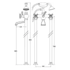 Grupi i vaskave për dysheme në tunxh Prodhuar në Itali, stil i cilësisë së mirë - Silvana Viadurini