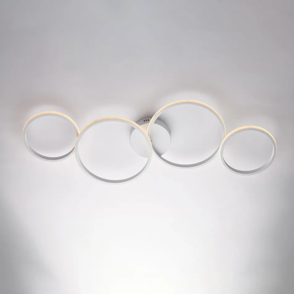 Ndriçim Dizajner prej Qelqi dhe Metali i Prodhuar në Itali për Krijim - Aldebaran Viadurini