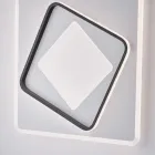 Ndriçim Dizajner prej Qelqi dhe Metali i Prodhuar në Itali për Krijim - Lupus Viadurini