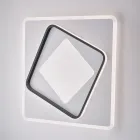 Ndriçim Dizajner prej Qelqi dhe Metali i Prodhuar në Itali për Krijim - Lupus Viadurini