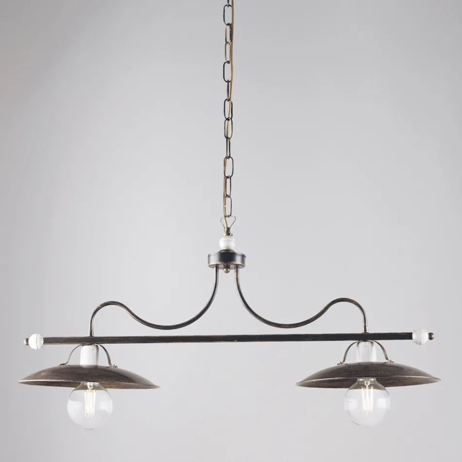 Ndriçim qelqi dhe metali i prodhuar në Itali për hapësira të rafinuara – Equinozio Viadurini