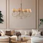 Ndriçim prej qelqi dhe metali i prodhuar në Itali për krijimin e hapësirave elegante – Draco Viadurini