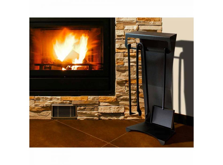 Set prej 4 Prodhuar në Itali Mjete Fireplace për Çelik - Llambadar Viadurini