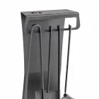 Set prej 4 Prodhuar në Itali Mjete Fireplace për Çelik - Llambadar Viadurini