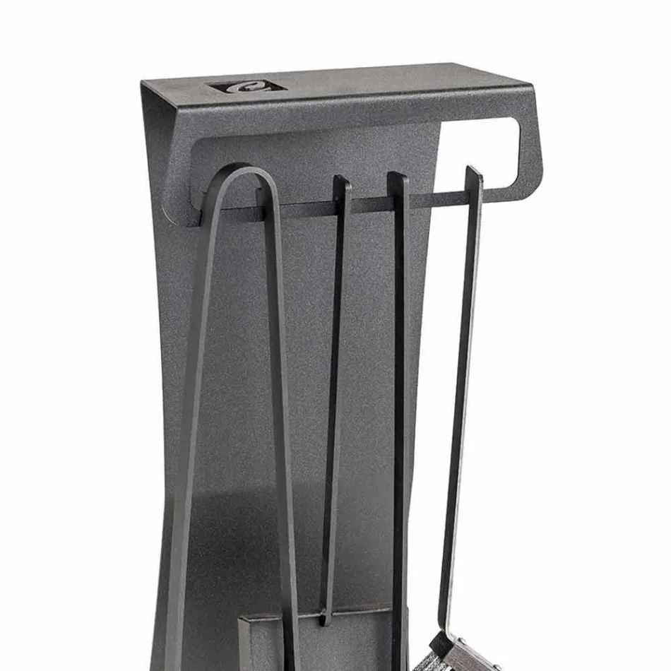 Set prej 4 Prodhuar në Itali Mjete Fireplace për Çelik - Llambadar Viadurini