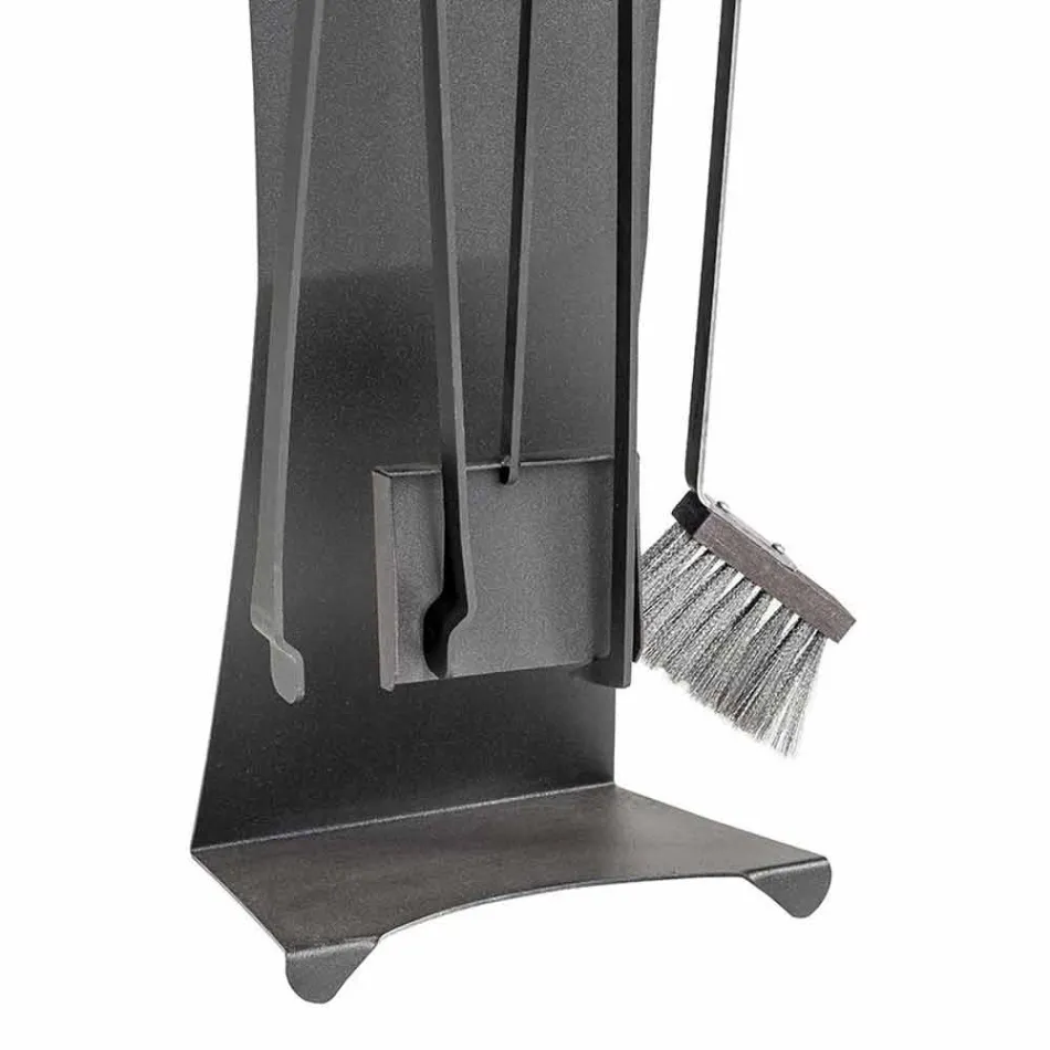 Set prej 4 Prodhuar në Itali Mjete Fireplace për Çelik - Llambadar Viadurini