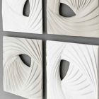 Dizajn i Bardhë dhe Gri Moderne Instalimi dekorativ i murit - Bossy Viadurini