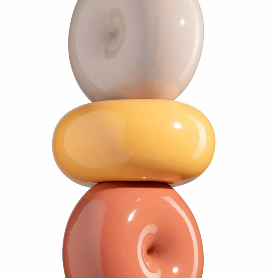 Llamba me 4 elemente qeramike e formave te ndryshme Made in Italy - Bumbum Viadurini