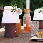 Llambë LED e rikarikueshme në Plastikë me ngjyra për Brendshme ose Jashtë - Fungostar Viadurini