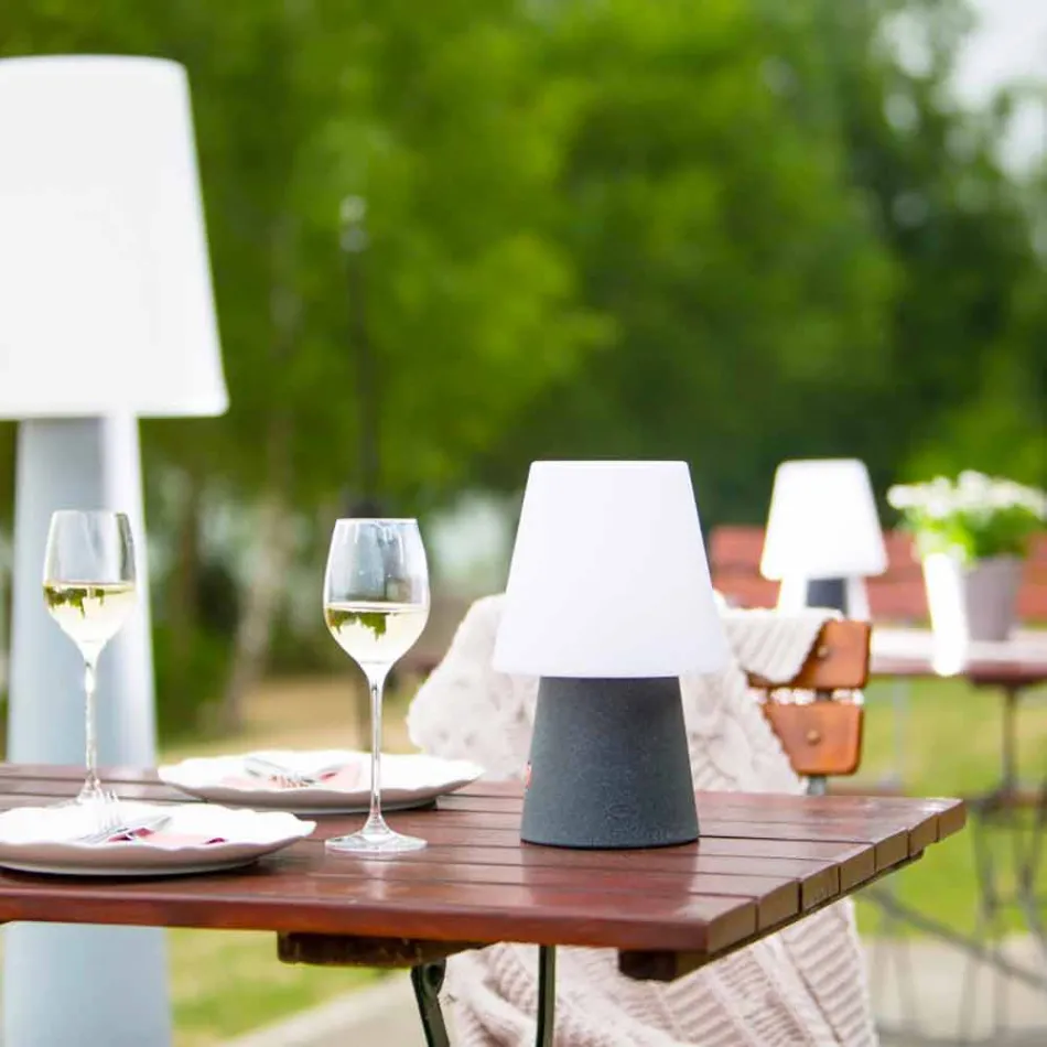 Llambë LED e rikarikueshme në Plastikë me ngjyra për Brendshme ose Jashtë - Fungostar Viadurini