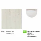 Llambë muri alumini të bardhë të bërë në Itali, Anusca Viadurini