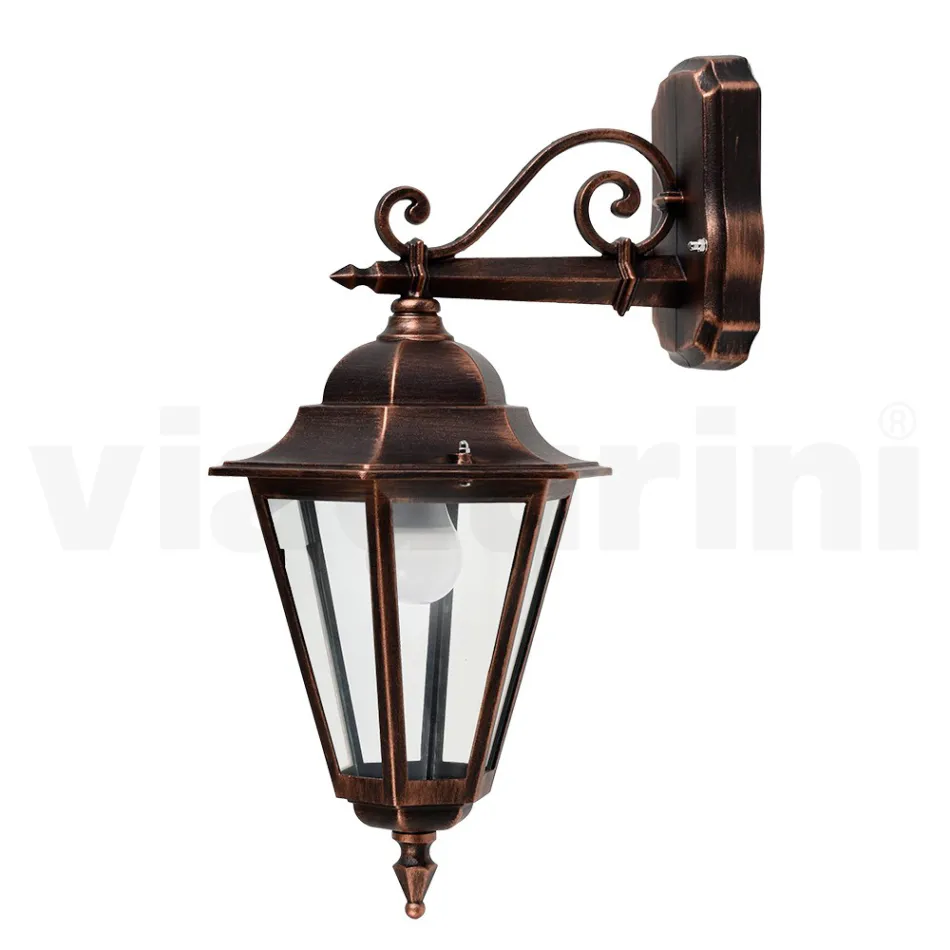 Llambë Muri Kopshti në Alumin Die-Cast Prodhuar në Itali - Pinako Viadurini