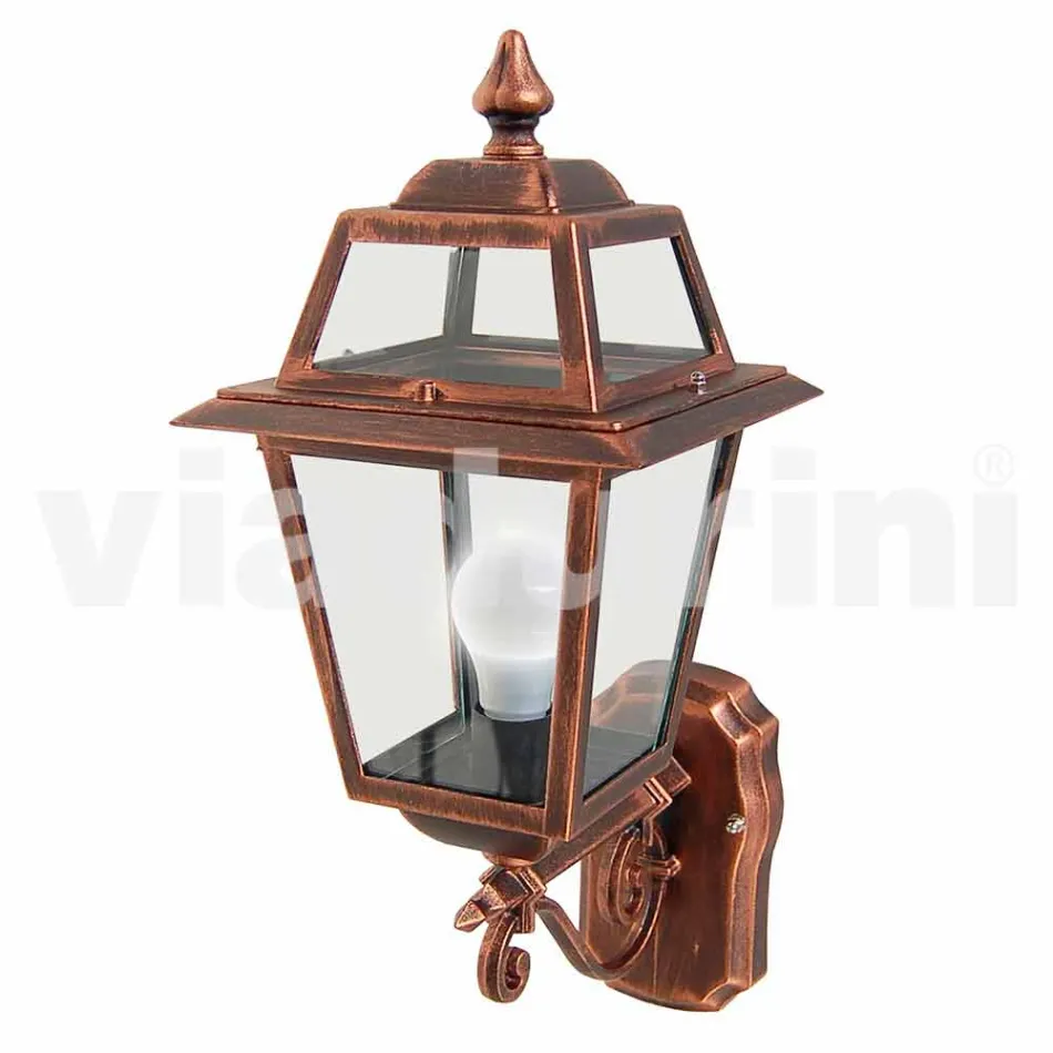 Kristel, një llambë muri kopsht alumini i bërë në Itali Viadurini