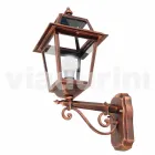 Kristel, një llambë muri kopsht alumini i bërë në Itali Viadurini