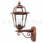 Kristel, një llambë muri kopsht alumini i bërë në Itali Viadurini