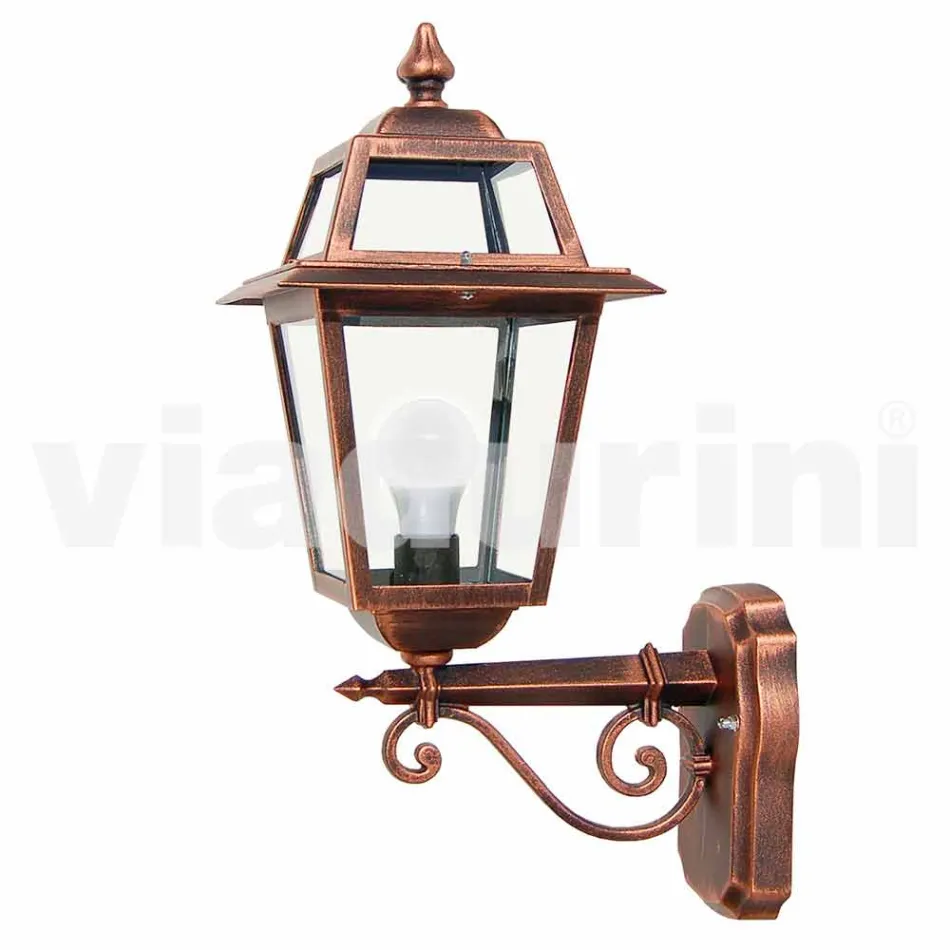 Kristel, një llambë muri kopsht alumini i bërë në Itali Viadurini