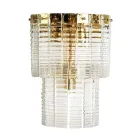 Llambë muri moderne në qelq luksoz të punuar me dorë, Prodhuar në Itali - Valadier Viadurini