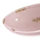 Llambë muri gjysmëhëne e punuar me dorë në hekur dhe qeramikë - Vintage Viadurini