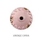 Llambë muri gjysmëhëne e punuar me dorë në hekur dhe qeramikë - Vintage Viadurini