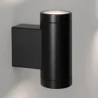 Dizajni llambë muri të jashtme në alumin të bardhë ose të zi - Leopida Viadurini