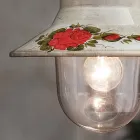 Llamba muri e jashtme në alumin e bardhë e lyer me dorë - Imperia Viadurini