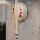 Llamba muri e jashtme në alumin e bardhë e lyer me dorë - Imperia Viadurini