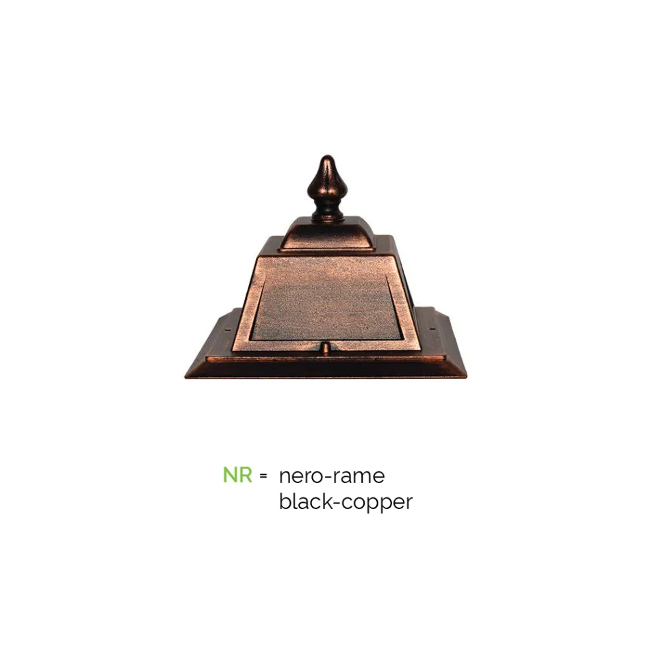 Llamba muri e jashtme alumini Vintage Prodhuar në Itali - Doroty Viadurini