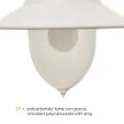 Llambë muri vintage në natyrë në alumin Prodhuar në Itali - Cassandra Viadurini