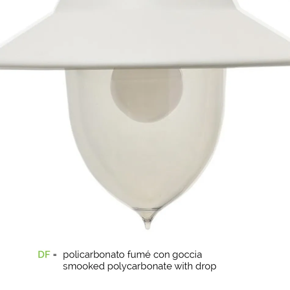 Llambë muri vintage në natyrë në alumin Prodhuar në Itali - Cassandra Viadurini