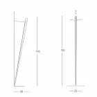 Llambë Muri me Dimmable Metal me LED të Integruar Prodhuar në Itali - Celine Viadurini