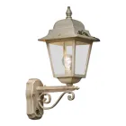 Llamba muri në alumin të bardhë dhe dekorim i lyer me dorë - Gorizia Viadurini