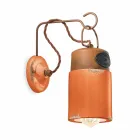 Llambë muri në ndryshk qeramike dhe hekuri Desiree Ferroluce Viadurini