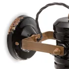 Llamba muri ne hekur dhe qeramike industriale e punuar me dore - Urban Viadurini