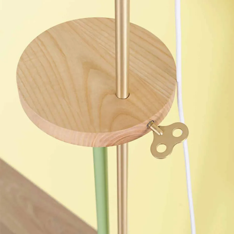 Dizajni llambë dyshemeje në çelik, hiri dhe bronzi prodhuar në Itali - Pitulla Viadurini